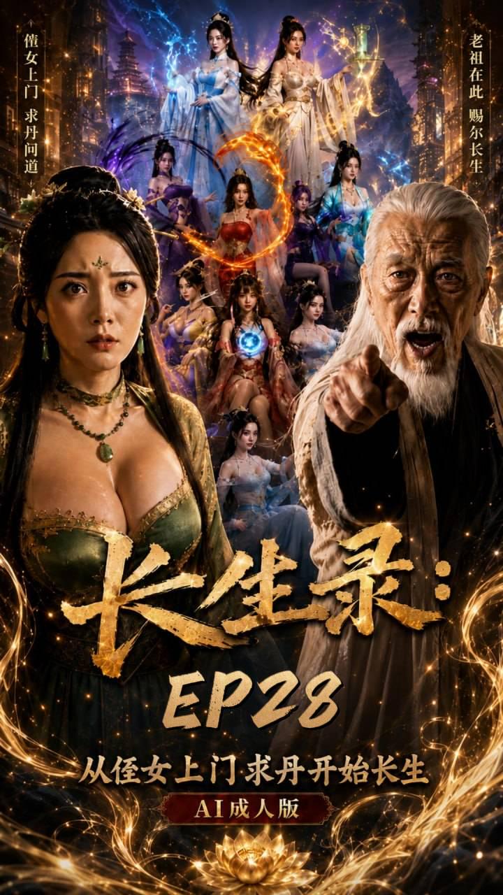 AI成人短剧：ACDJ《96岁快死的老头觉醒系统，第二天直接返老还童》EP-28（全1集） 